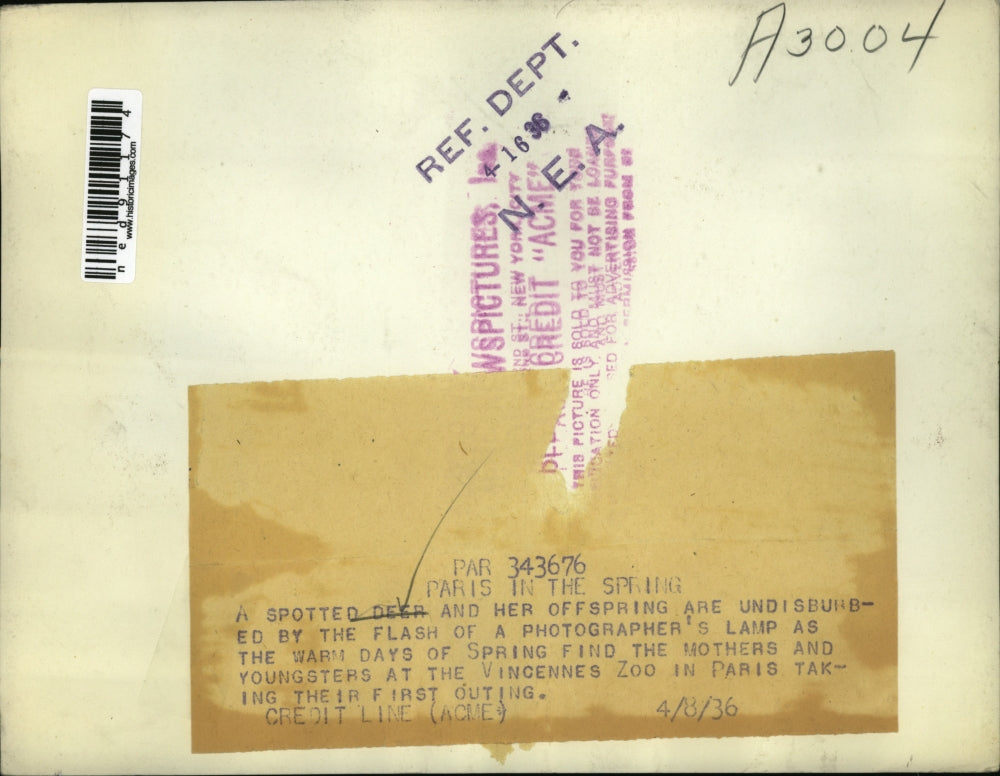 1936 Press Photo Warm days for youngsters at the Vincenne Zoo in Paris