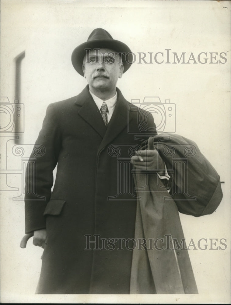 1929 Press Photo of Professor Albert Van Hoecke