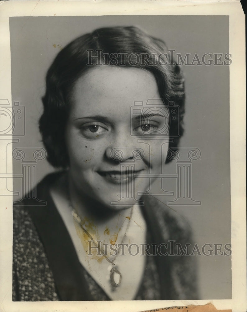 1931 Press Photo Miss Ann McLeon. - ned91278