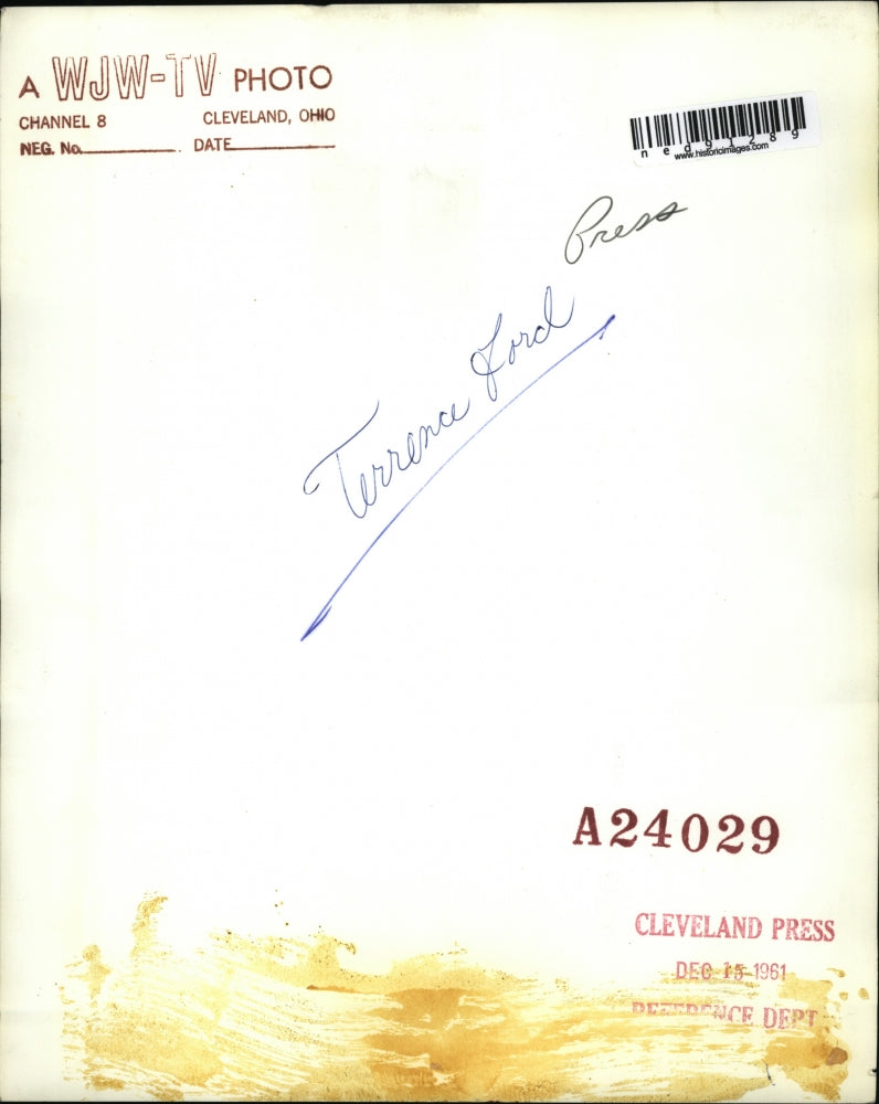 1961 Press Photo of Terrence Ford.