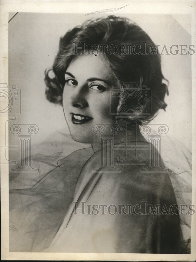1930 Press Photo of Mademoiselle Emmy Vafiades who was titled Miss Greece.