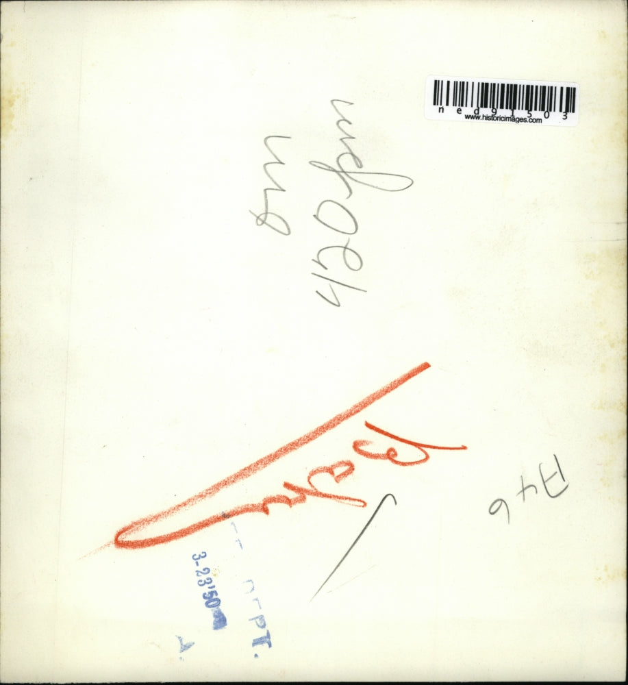 1950 Press Photo of twin girls that were abandoned by their mother.