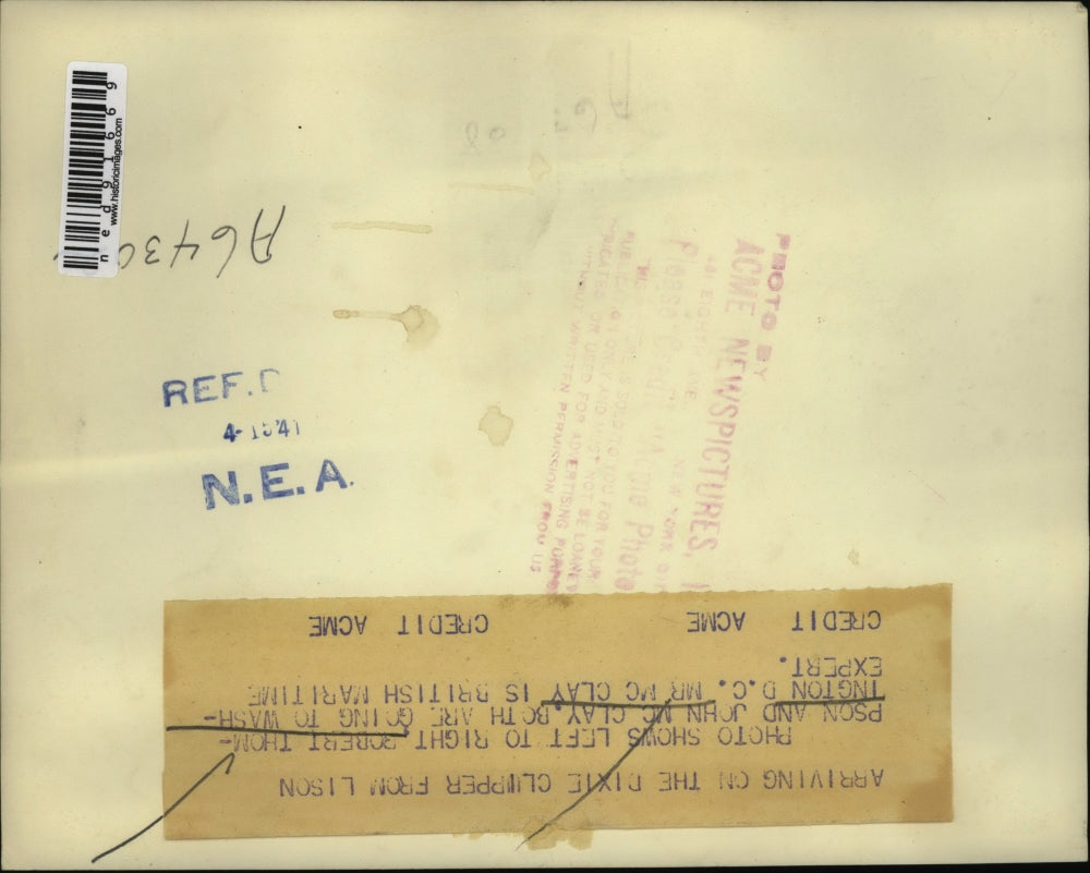 1941 Press Photo of L-R Robert Thompson and John McClay