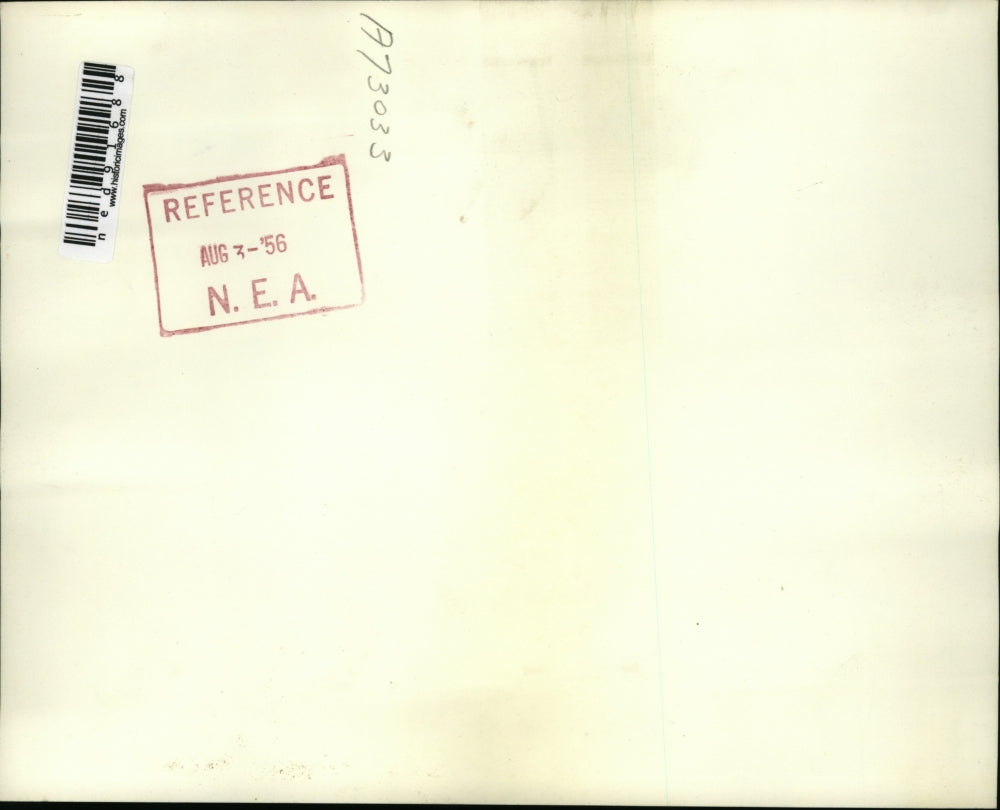 1956 Press Photo of Amy Lois Shafer receiving the Polio vaccine.