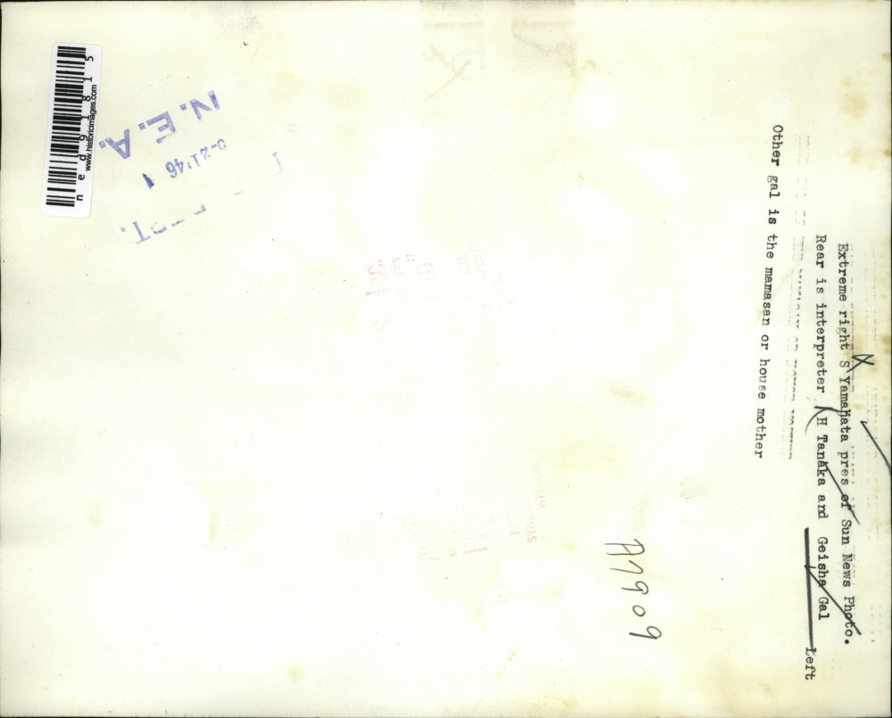 1946 Press Photo S. Yamahata,President of Sun News Photo and H.Tanaka