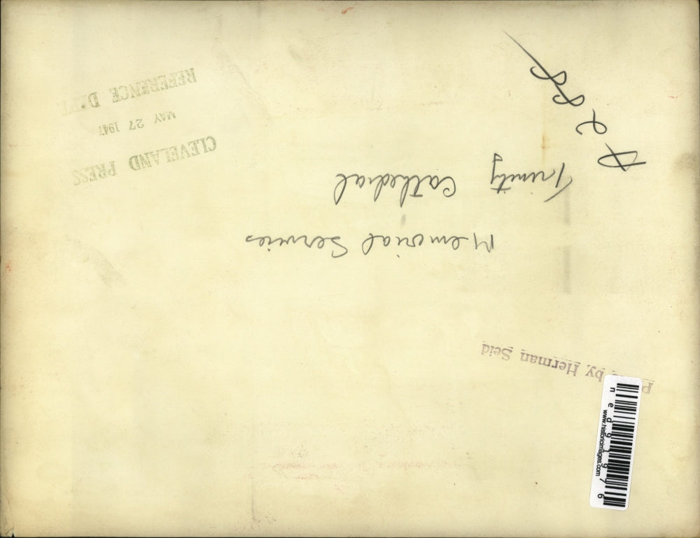 1947 Press Photo Memorial services at the Trinity Cathedral