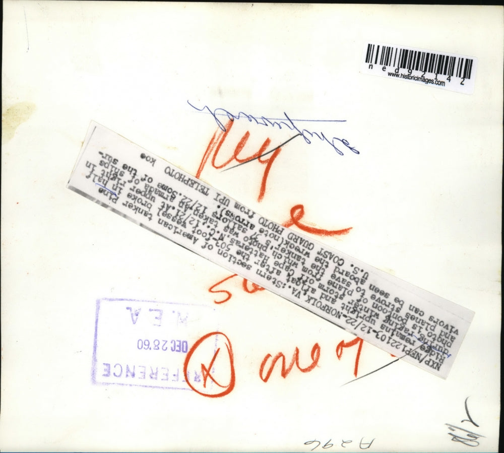 1960 Press Photo Remaining Stern Section of American Tanker Pine Ridge