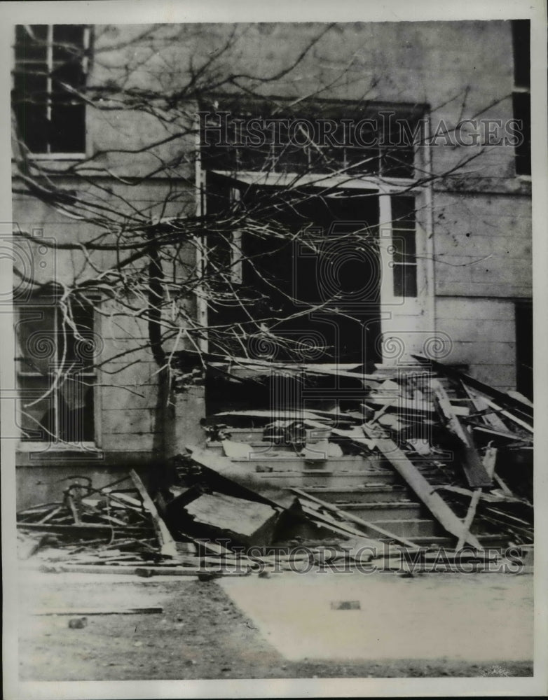 1934 Press Photo of damage done by a storm totaling $100,000.