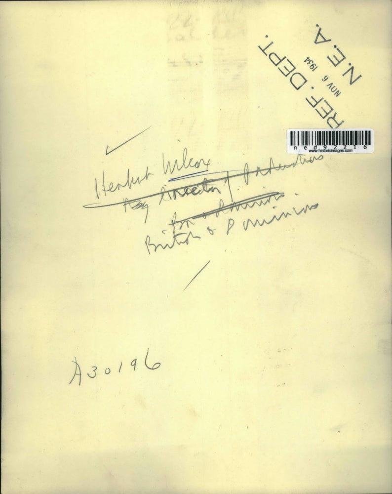 1934 Press Photo of Herbert Wilcox