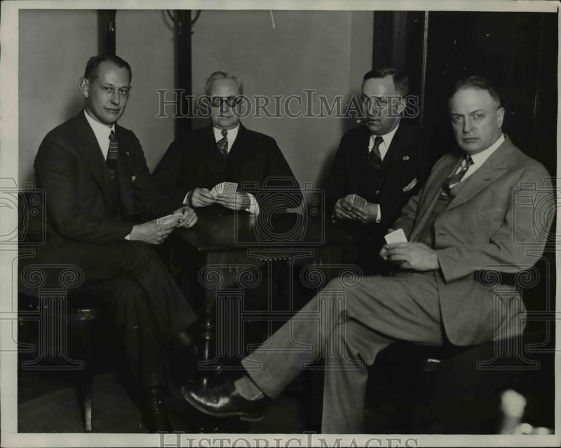 Load image into Gallery viewer, 1928 Press Photo of Harold Todd, L Fosstbauer, Ed C. Wolfe, and Joseph A. Parker
