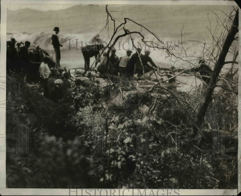 Load image into Gallery viewer, 1930 Press Photo of the scene of the crash.
