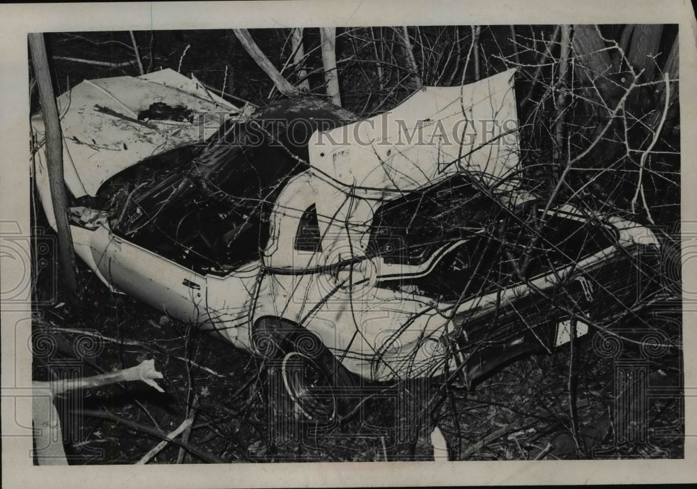 1972 Press Photo of 1971 Buick that has been wrecked,owned by Robert Brunkala