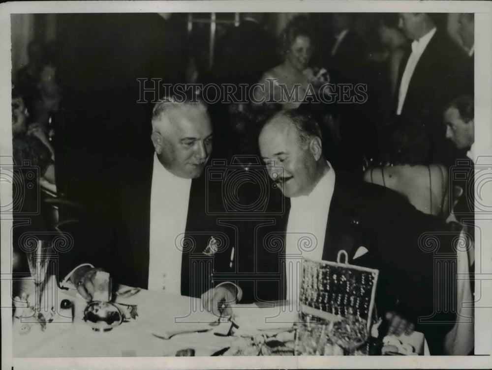 1935 Press Photo German Minister Von Neurath with Ambassador Francois Poncet