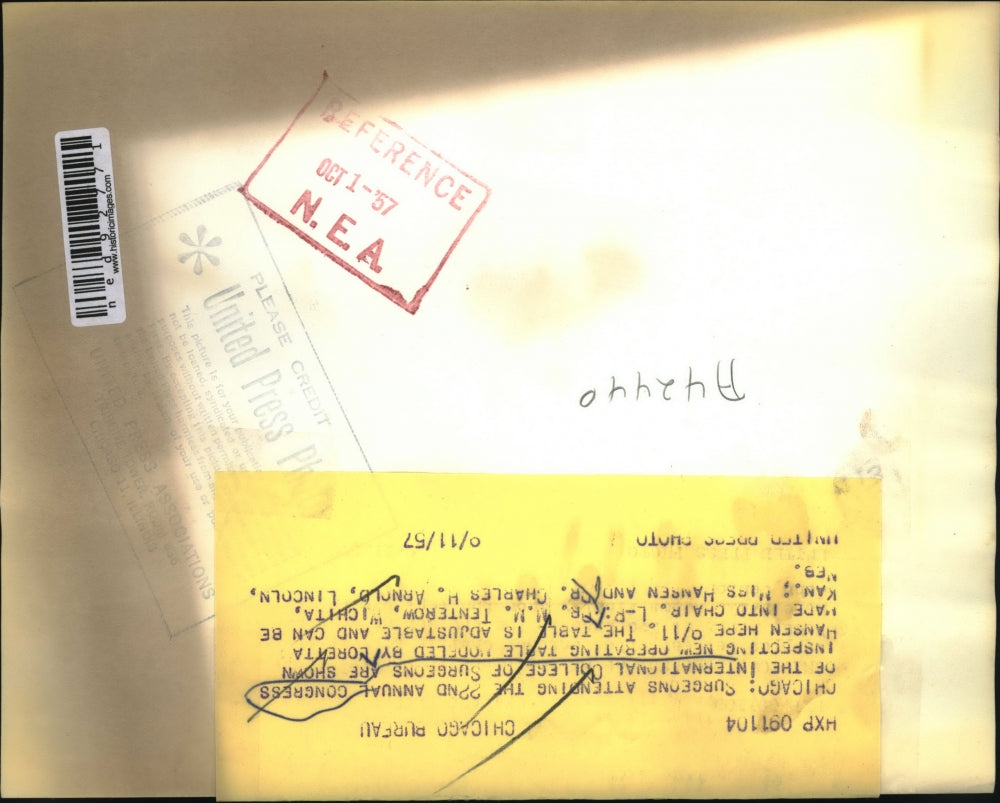 1957 Press Photo Dr.M.M.Tenterow,Miss Hansen and Dr.Charles H. Arnold