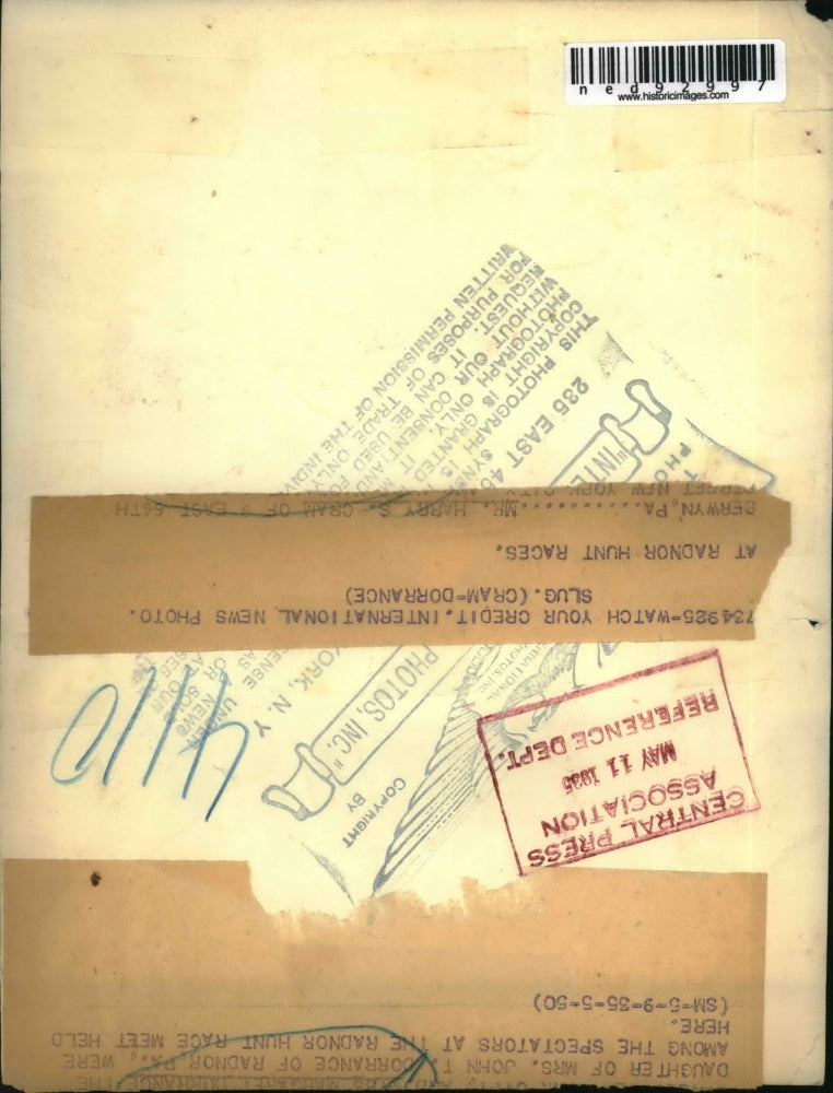 1935 Press Photo of Miss Margaret Dorrance at a race.