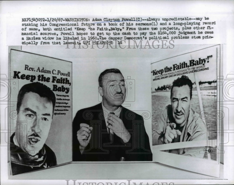 Load image into Gallery viewer, 1967 Press Photo Wash. Adam Clayton Powell &amp; Congressional poster
