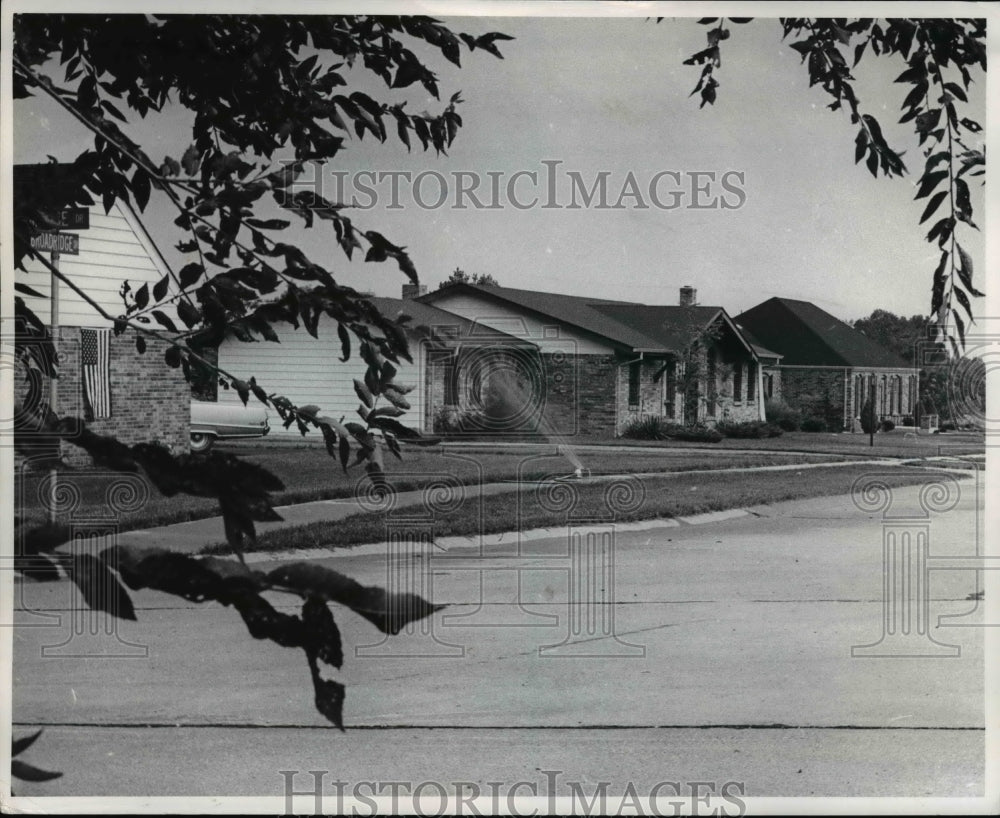 1971 Press Photo Homes near proposed project in Black Jack Mo