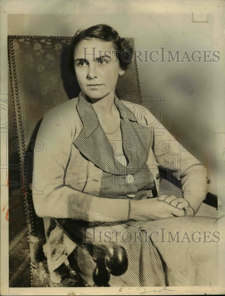 1933 Press Photo Mrs Lewis Douglas wife of US Ambassador to Germany - ned93571