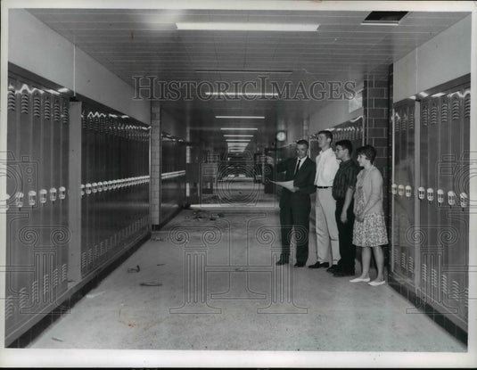1962 Press Photo Mid Park HS Cleveland, P Frederick, B Black, W Rishel, B Bale