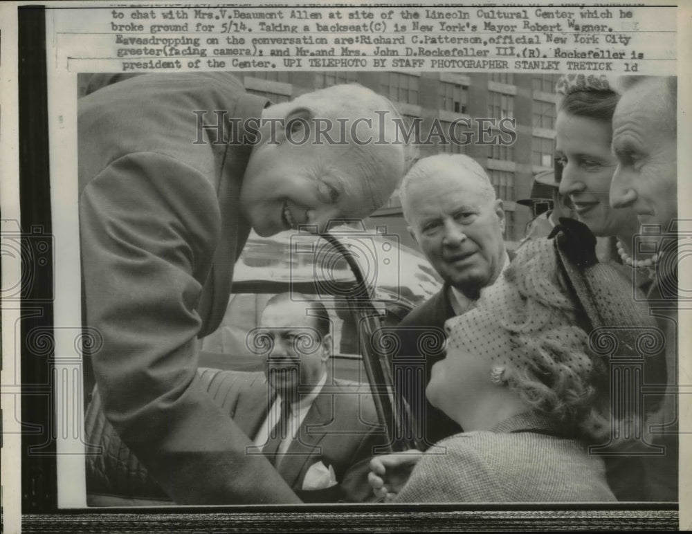 1959 Press Photo President Dwight D. Eisenhower at Lincoln Cultural Center