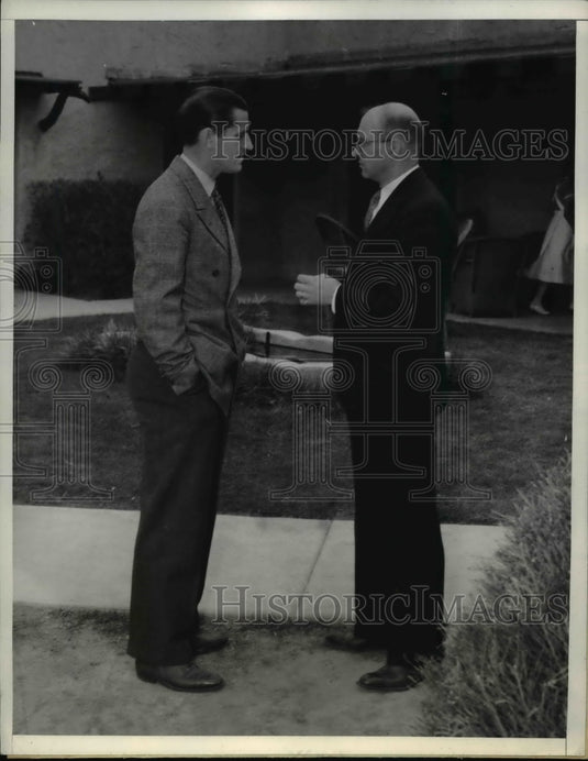 1938 Press Photo General John Pershing's Family Frank Pershing & Dr Roland Davis