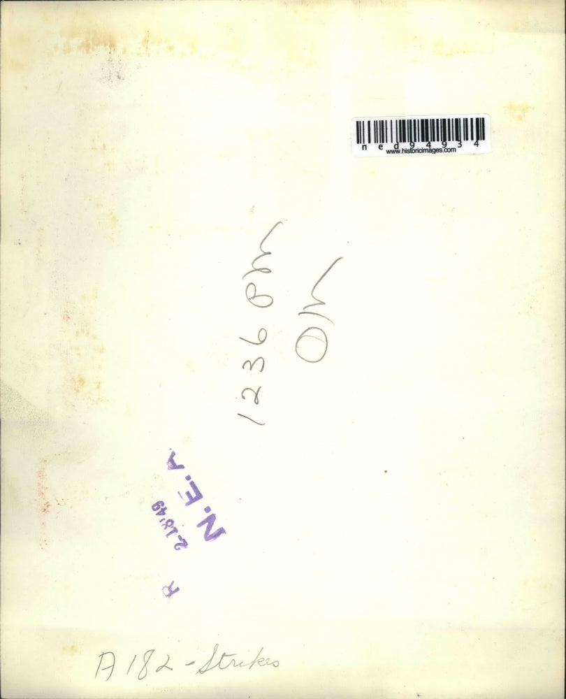 1949 Press Photo Philadelphia Pa rush hour crowds at trains during strike