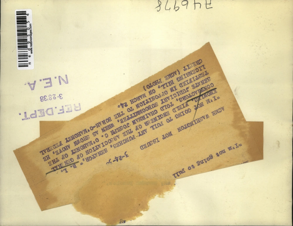 1938 Press Photo B.I. Knowles, General Contractors Association