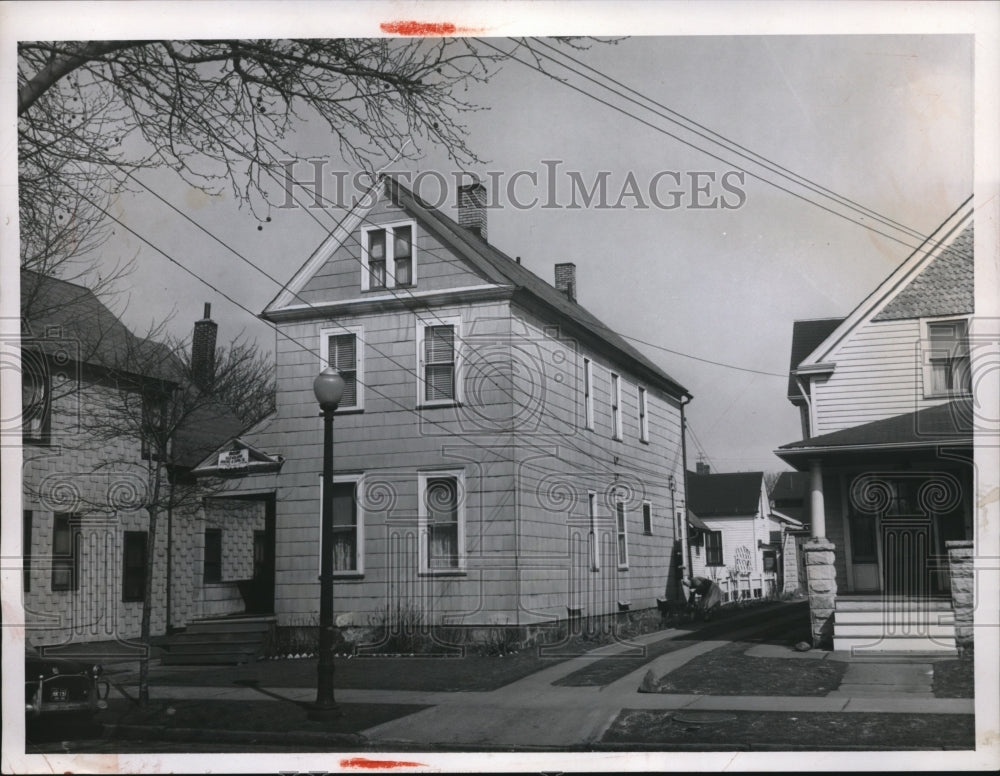 1956 Press Photo House at 3787 East 53rd, Ohio