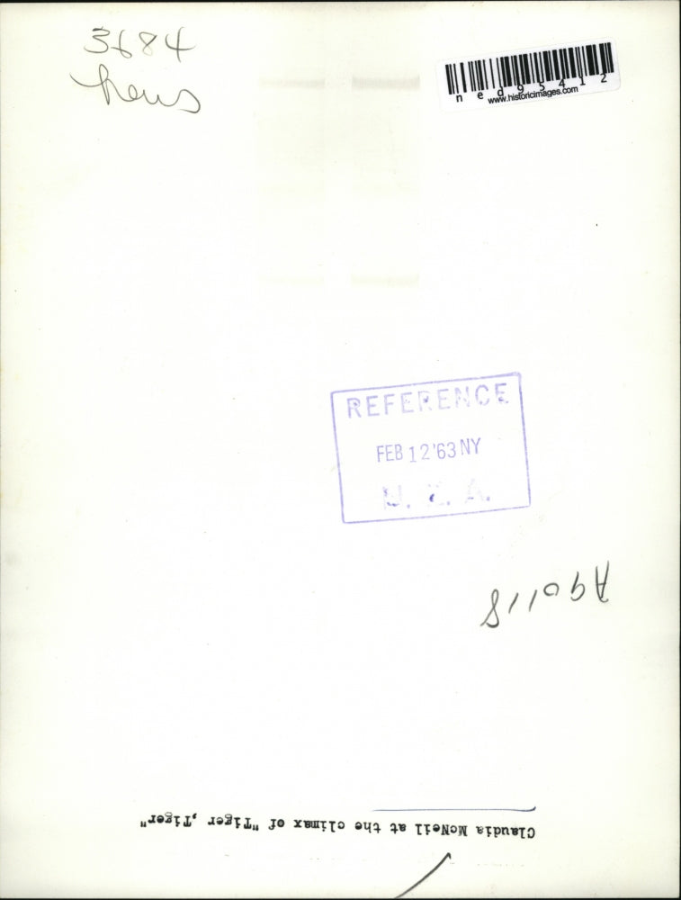 1963 Press Photo Actress Claudia McNeil in "Tiger, Tiger" - ned95412