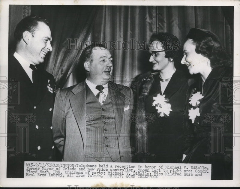 Load image into Gallery viewer, 1951 Press Photo of Michael V. DiSalle (2nd from left) after being appointed
