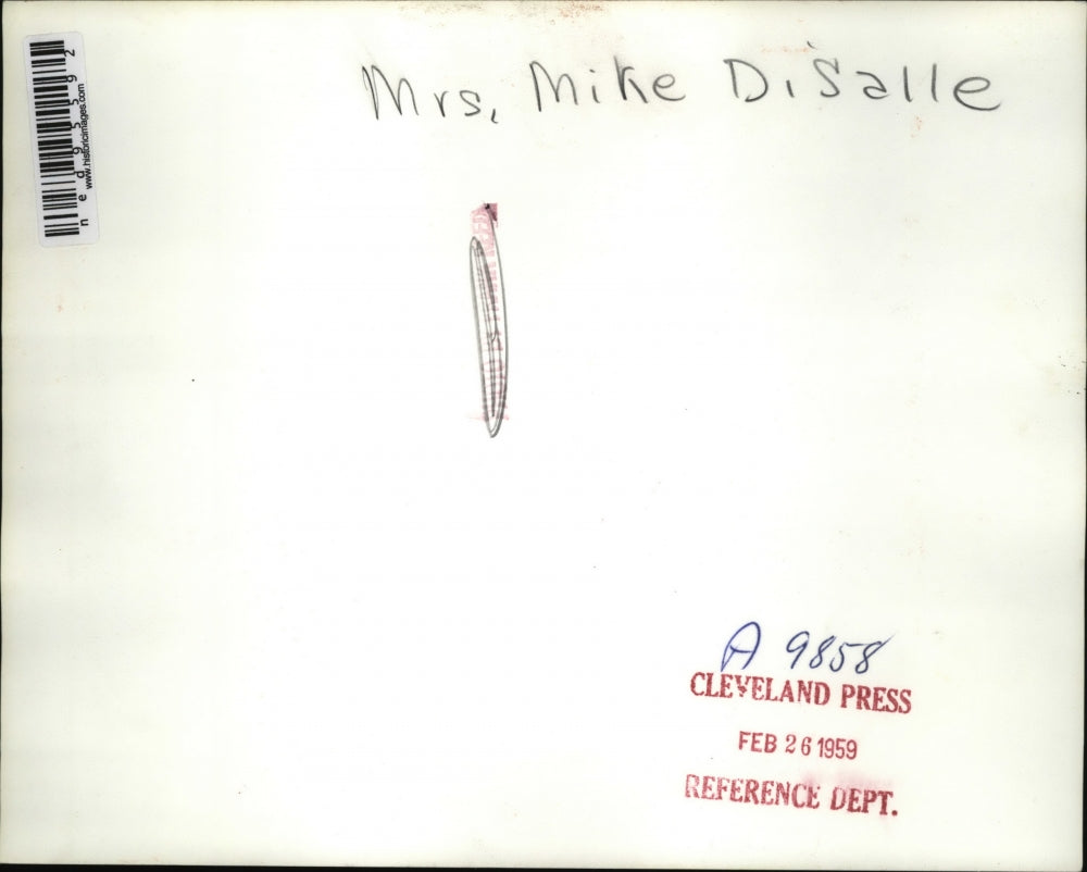 1959 Press Photo Michael DiSalle's Wife - ned95592