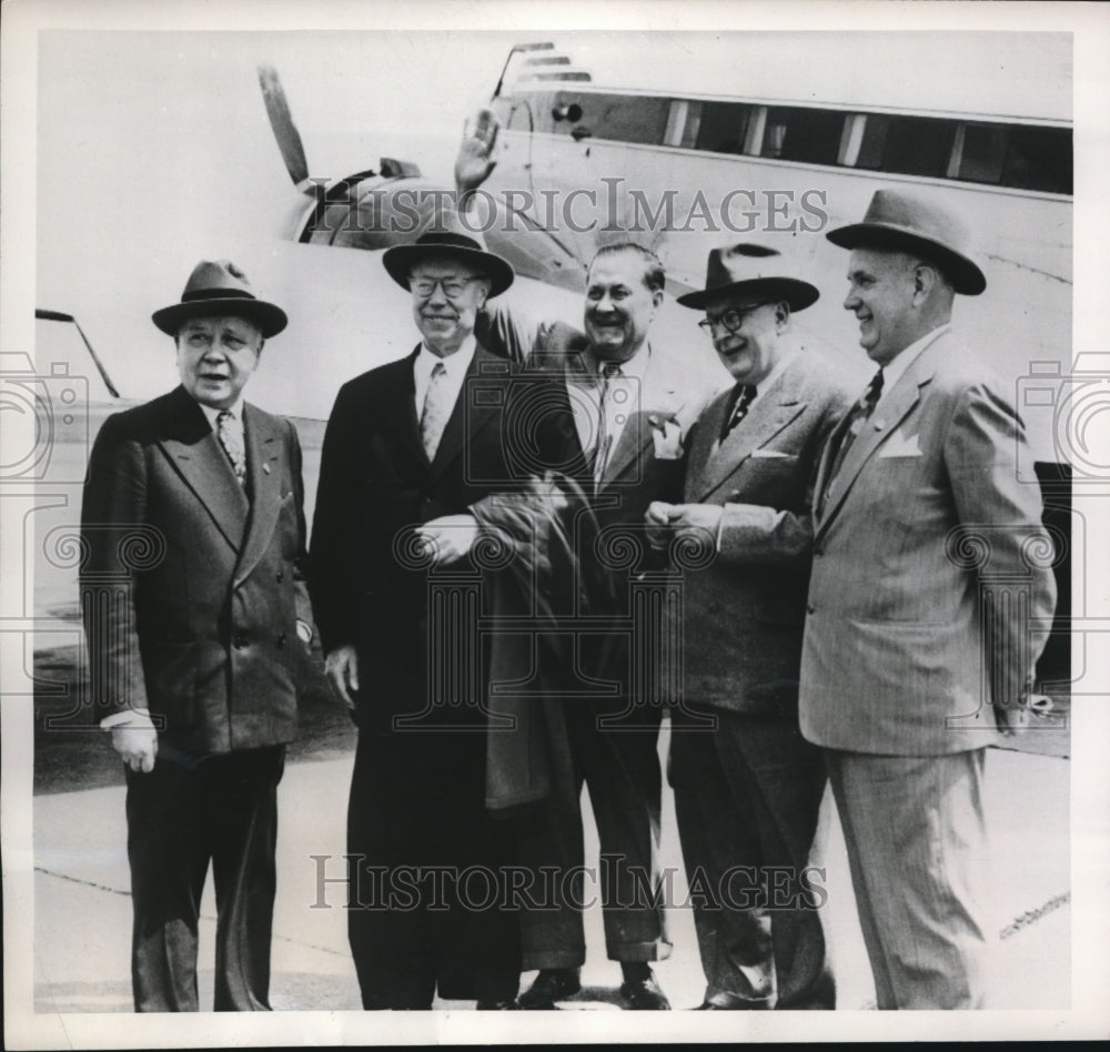 1952 Press Photo Senator Robert Taft of Ohio, Carl Schmidt, Walter Hallanan