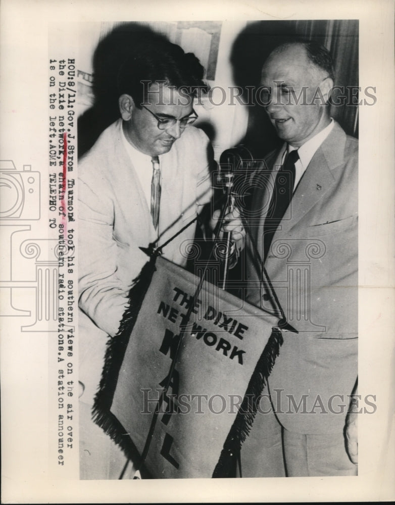 1948 Press Photo of Governor J. Strom Thurmond (R)