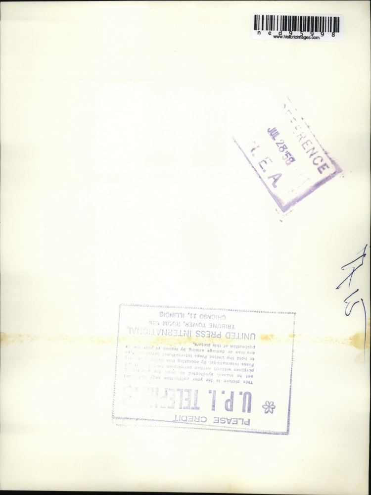 1958 Press Photo of the latest design by B.H. Wragge.