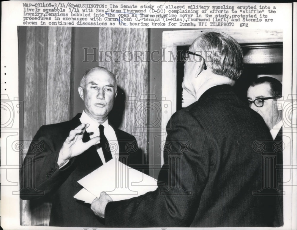 1962 Press Photo of Sen. Strom Thurmond.