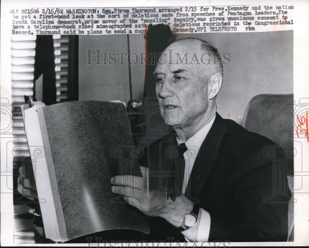 1932 Press Photo of Sen Strom Thurmond. - ned96008