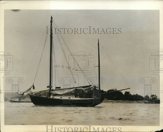 1931 Press Photo Yawl boat Midddy of William Bacon W Newton Mass