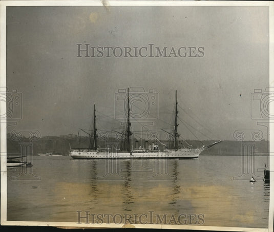 1931 Press Photo Agentine Naval training shio President Sarimenti in NYC- Historic Images