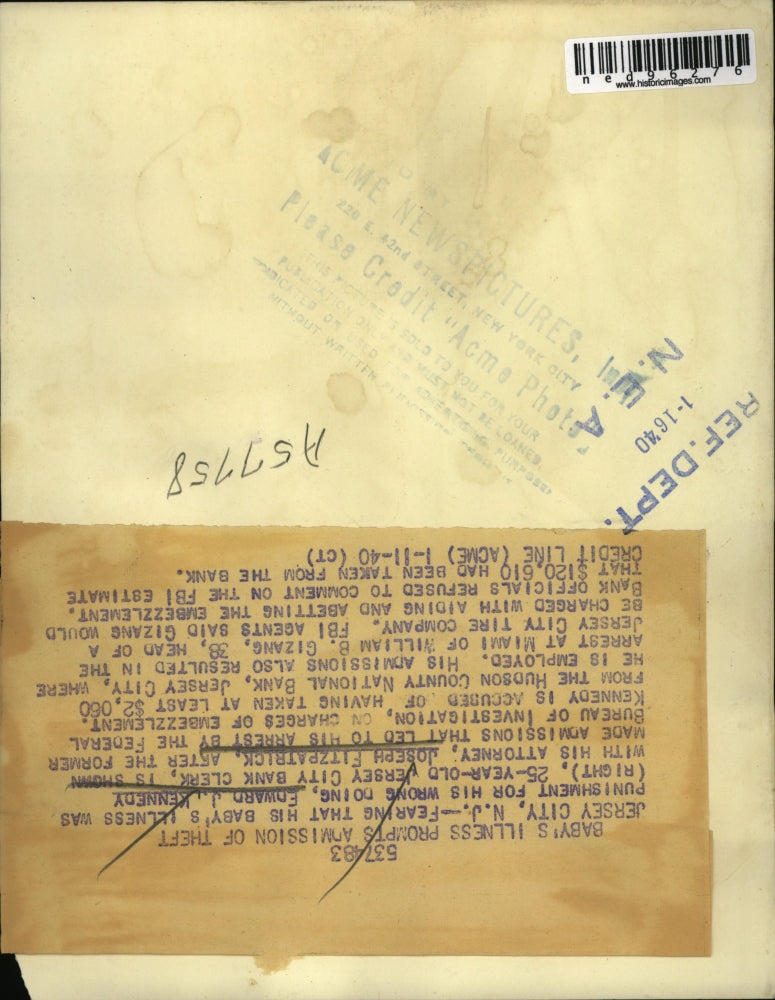 1940 Press Photo Edward Kennedy and Lawyer Joseph Fitzpatrick