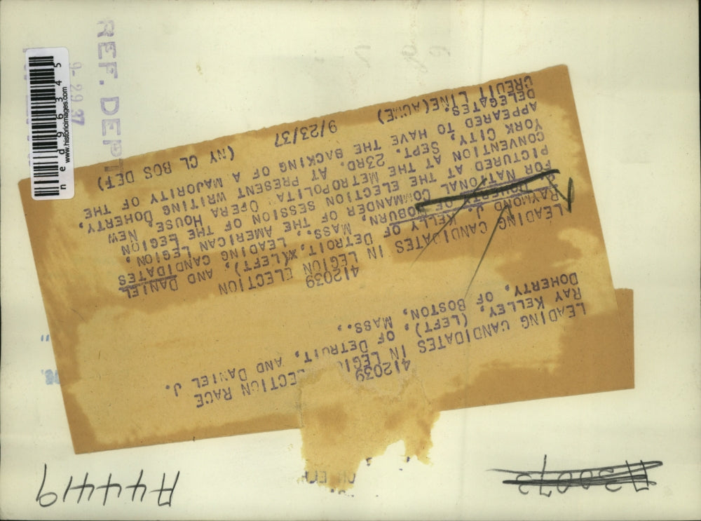 1937 Press Photo Raymond Kelly and Daniel Doherty