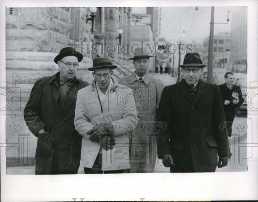 1961 Press Photo Harold Kistner Jr, on his way to US Commioners Office