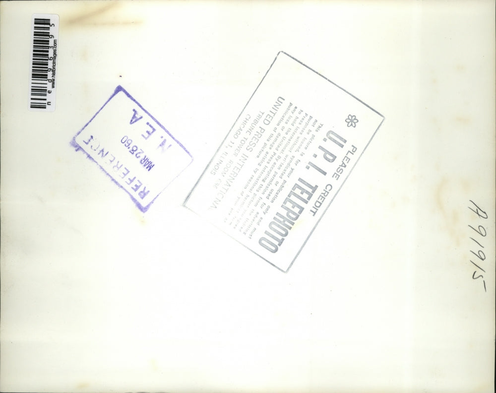 1960 Press Photo Rear Adm.R.T.S.Keith,Assistant Chief of Naval Operations