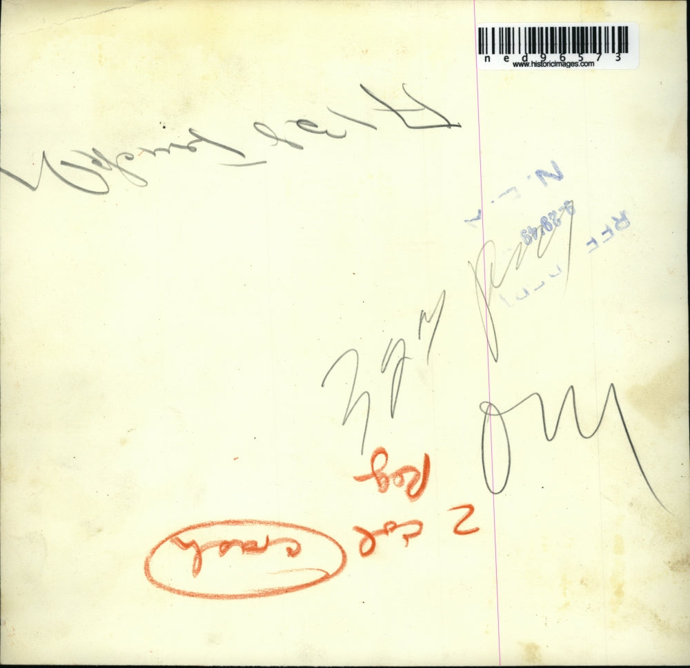 1949 Press Photo 2 Car Collision