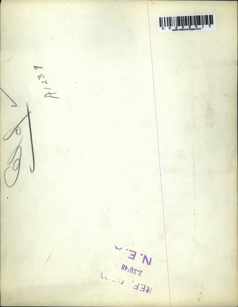 1948 Press Photo Police looking for person who beat 75 yhear old Mrs Maude Monce