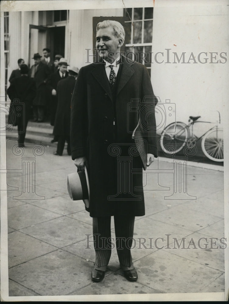 1933 Press Photo Governor Paul McNutt of Indiana at White House Washington DC