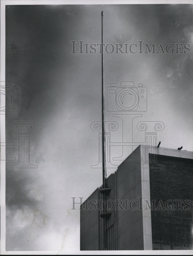 1950 Press Photo Steel Pylon on First National Bank Building Denver Colorado
