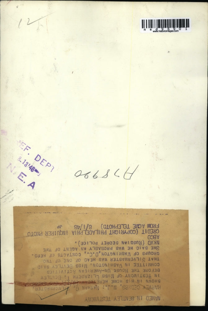 1948 Press Photo Nathan G Silvermaster Investigated by House Un-American Committ