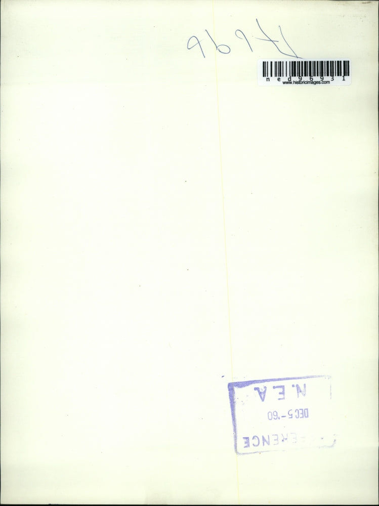 1960 Press Photo A mailbox on stilts made from old cans