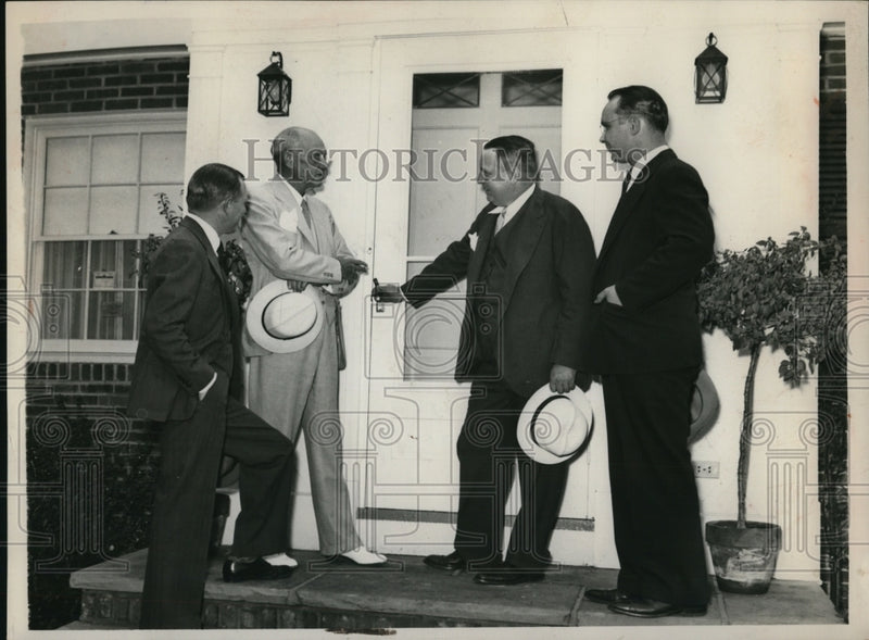 Load image into Gallery viewer, 1937 Press Photo EL Sylvester Mayor CA Stein William Mason and WR Kroner
