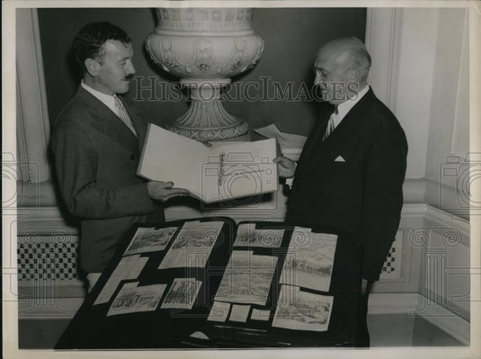 1936 Press Photo Paul McGann Wash DC correspondent & Al M Greenfield Dem- Historic Images